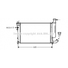 CNA2157 AVA Радиатор, охлаждение двигателя