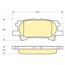 6133399 GIRLING Комплект тормозных колодок, дисковый тормоз