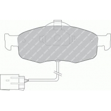 FDB766 FERODO Комплект тормозных колодок, дисковый тормоз