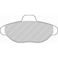 FDB749 FERODO Комплект тормозных колодок, дисковый тормоз