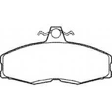 BP234 QH Benelux Комплект тормозных колодок, дисковый тормоз