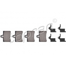721 245 TOPRAN Комплект тормозных колодок, дисковый тормоз
