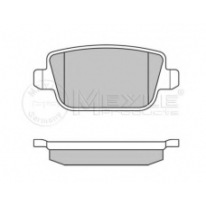 025 245 3715/PD MEYLE Комплект тормозных колодок, дисковый тормоз