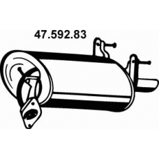 47.592.83 EBERSPACHER Глушитель выхлопных газов конечный