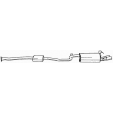 38611 SIGAM Глушитель выхлопных газов конечный