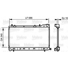 735208 VALEO Радиатор, охлаждение двигателя
