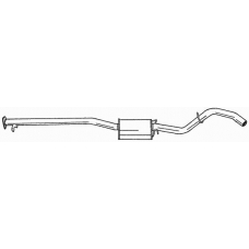 40457 SIGAM Средний глушитель выхлопных газов