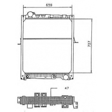 58926 NRF Радиатор, охлаждение двигателя