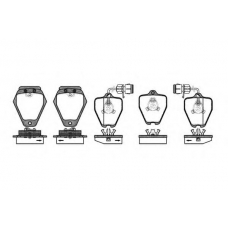 P4083.02 WOKING Комплект тормозных колодок, дисковый тормоз