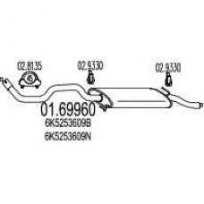 01.69960 MTS Глушитель выхлопных газов конечный