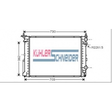 0914201 KUHLER SCHNEIDER Радиатор, охлаждение двигател
