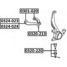 0301-020 ASVA Подвеска, рычаг независимой подвески колеса