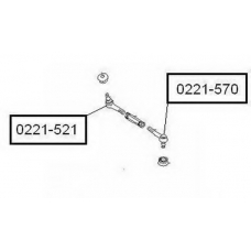 0221-570 ASVA Наконечник поперечной рулевой тяги