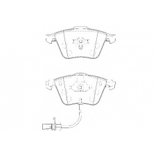 WBP23763A WAGNER LOCKHEED Комплект тормозных колодок, дисковый тормоз