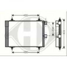 8407102 DIEDERICHS Конденсатор, кондиционер