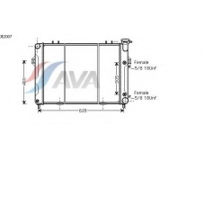 JE2007 AVA Радиатор, охлаждение двигателя