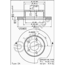09.5649.10 BREMBO Тормозной диск