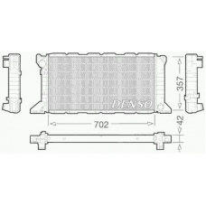 DRM10099 DENSO Радиатор, охлаждение двигателя