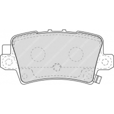 FD7227A NECTO Комплект тормозных колодок, дисковый тормоз