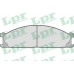 05P379 LPR Комплект тормозных колодок, дисковый тормоз