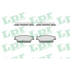 05P1707 LPR Комплект тормозных колодок, дисковый тормоз