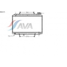 DNA2171 AVA Радиатор, охлаждение двигателя