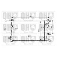 QER2623 QUINTON HAZELL Радиатор, охлаждение двигателя