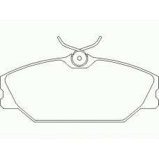 P 68 027 BREMBO Комплект тормозных колодок, дисковый тормоз