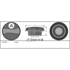 1114800409 Jp Group Крышка, резервуар охлаждающей жидкости