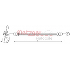4111054 METZGER Тормозной шланг