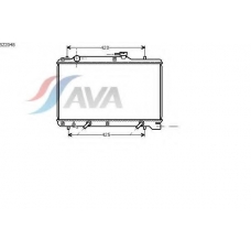 SZ2048 AVA Радиатор, охлаждение двигателя