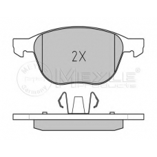 025 237 2318 MEYLE Комплект тормозных колодок, дисковый тормоз