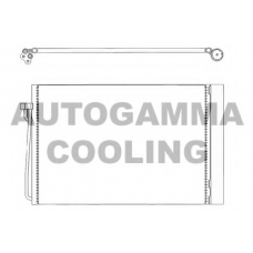 103655 AUTOGAMMA Конденсатор, кондиционер