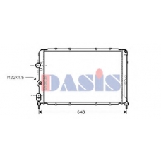 180270N AKS DASIS Радиатор, охлаждение двигателя