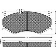10298 BSF Комплект тормозных колодок, дисковый тормоз