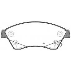 BPA1431.12 OPEN PARTS Комплект тормозных колодок, дисковый тормоз