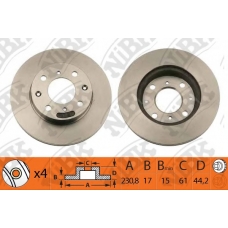 RN1024 NiBK Тормозной диск