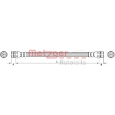 4110883 METZGER Тормозной шланг