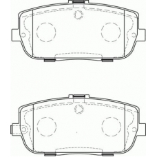 FD7246A NECTO Комплект тормозных колодок, дисковый тормоз