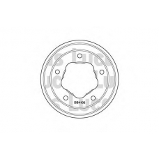 DB4102 TRW Тормозной барабан