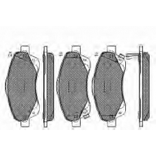 32857 SPIDAN Комплект тормозных колодок, дисковый тормоз