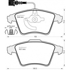 910 MGA Комплект тормозных колодок, дисковый тормоз