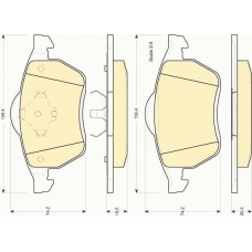 6112042 GIRLING Комплект тормозных колодок, дисковый тормоз