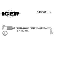 610503 E ICER Сигнализатор, износ тормозных колодок