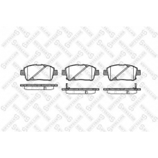751 002B-SX STELLOX Комплект тормозных колодок, дисковый тормоз