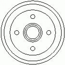 7D0376 KAWE Тормозной барабан