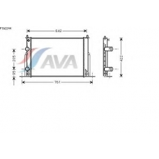 FTA2244 AVA Радиатор, охлаждение двигателя