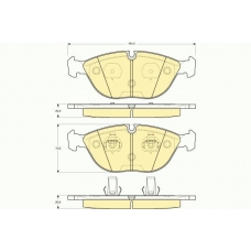 6112852 GIRLING Комплект тормозных колодок, дисковый тормоз