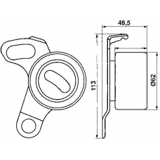 VKM 71002 SKF Натяжной ролик, ремень грм