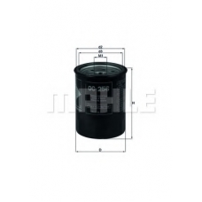 OC 256 MAHLE Масляный фильтр